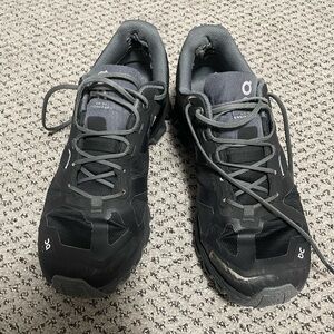 Oncloud black running shoes both